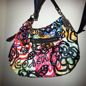 Coach Poppy Graffiti Shoulder Bag 💋